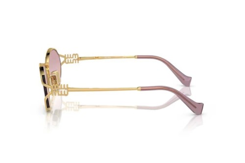 MIU MIU MU 52YS - ​5AK06S - ​54 Sonnenbrillen Gold, Rosa Oval