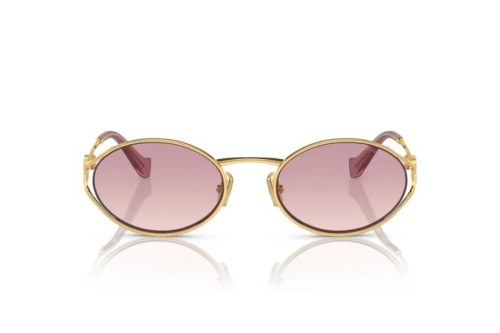 MIU MIU MU 52YS - ​5AK06S - ​54 Sonnenbrillen Gold, Rosa Oval