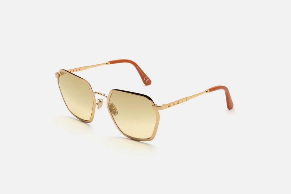 Marni 8HI Great Noligwa Mine Oro - 59 Sonnenbrillen Gold Eckig