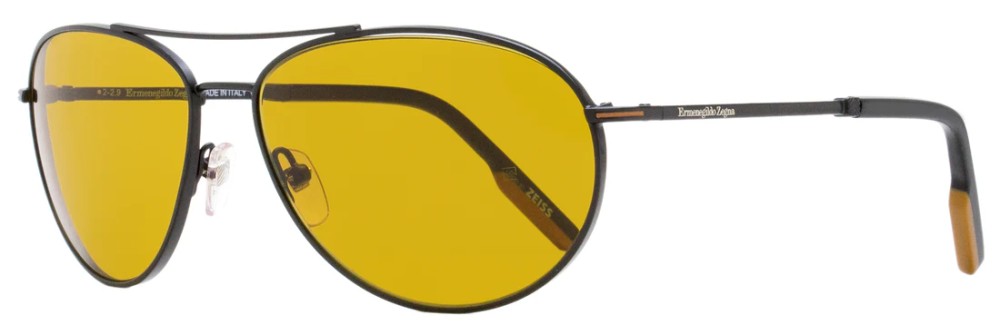Zegna EZ0139 - 02E - 62 Sonnenbrillen Schwarz Pilot (Aviator)