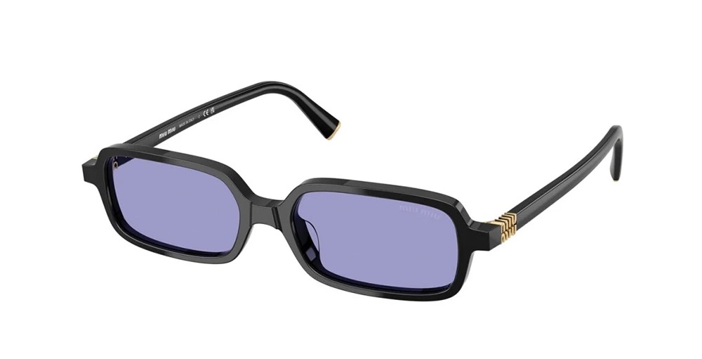 MIU MIU MU 11ZS - 16K01O - 51 Sonnenbrillen Schwarz Rechteck