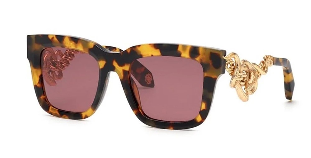 Roberto Cavalli SRC041 - 0777 - 52 Sonnenbrillen Havana Quadratisch