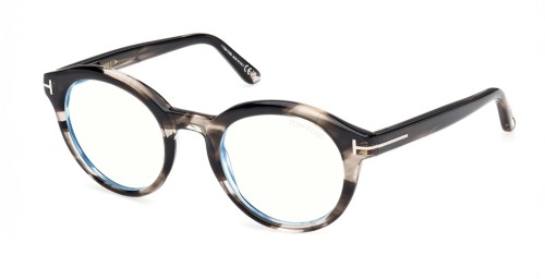 Tom Ford TF6061-B - 056 - 50 - MIT BLAU-VIOLETTEM LICHTFILTER-GLÄSERN Brillenfassungen Rund