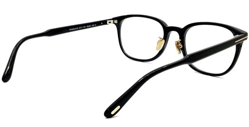 Tom Ford TF6053-D-B ECO - 001 - 53 - MIT BLAU-VIOLETTEM LICHTFILTER-GLÄSERN Brillenfassungen Schwarz Panto / Abgerundet
