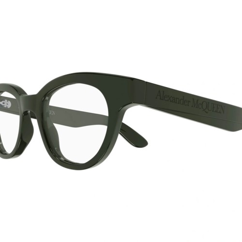 Alexander McQueen AM0384O - 003 - 47 Brillenfassungen Grün Kissenform (Abgerundet)