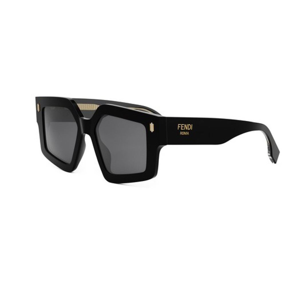 Fendi FE40162F - 01A - 54 Sonnenbrillen Schwarz Eckig