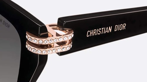 Dior CDIOR B4F - 10A1 - 56 Sonnenbrillen Schwarz Kissenform (Abgerundet)