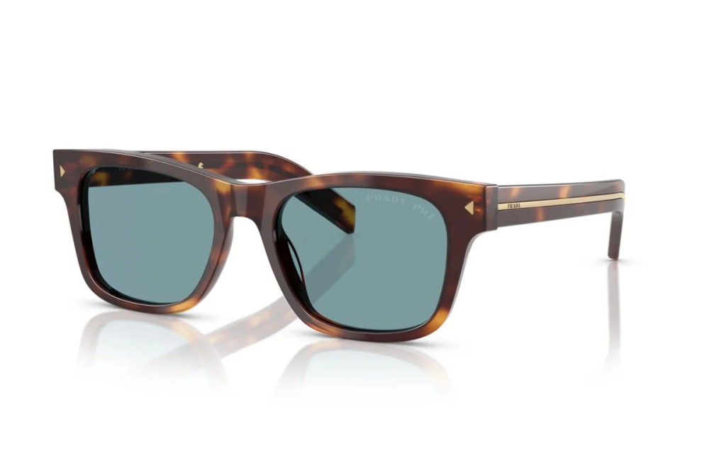 PRADA PR A17S - 15W04D - 54 - MIT POLARISIERTEN GLÄSERN Sonnenbrillen Dunkle Havanna Eckig