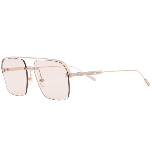 Zegna EZ0213 - 29E - 59 Sonnenbrillen Roségold Pilot (Aviator)