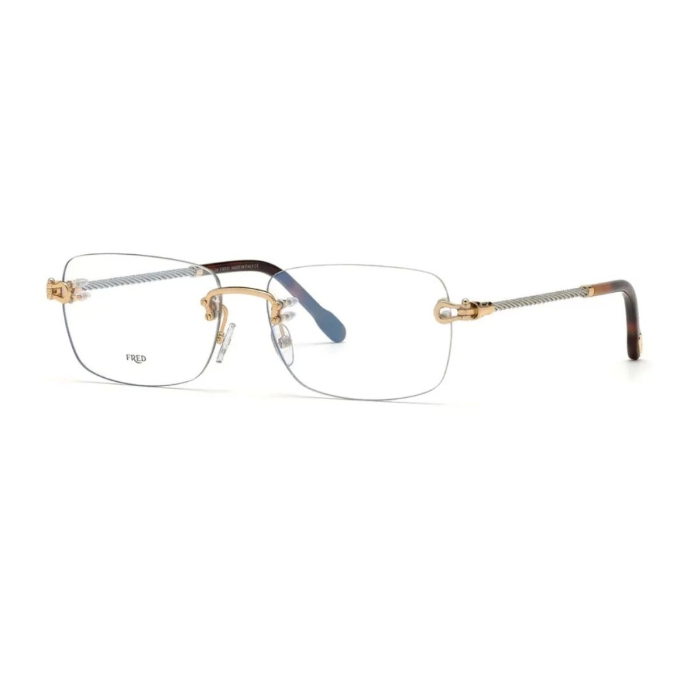 Fred FG50002U GOLD PLATED - 032 - 58 Brillenfassungen Gold Eckig
