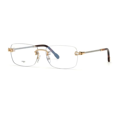 Fred FG50002U GOLD PLATED - 032 - 58 Brillenfassungen Gold Eckig