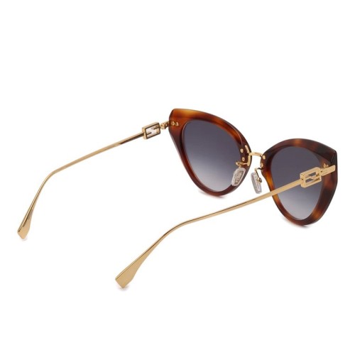 Fendi FE40014U - 53B - 54 Sonnenbrillen Havana Cat Eye