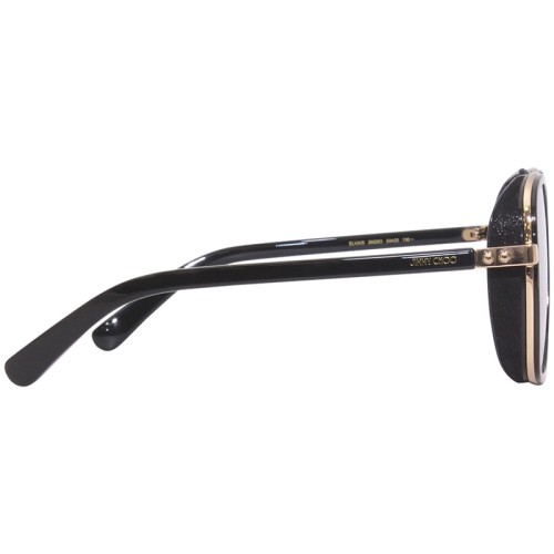 Jimmy Choo ELVA/S - 2M29O - 54 Sonnenbrillen Schwarz Kissenform (Abgerundet)