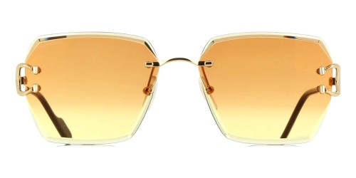Cartier CT0466S - 004 - 58 Sonnenbrillen Gold Eckig