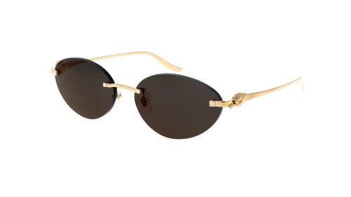 Cartier CT0504S - 001 - 58 Sonnenbrillen Gold Oval