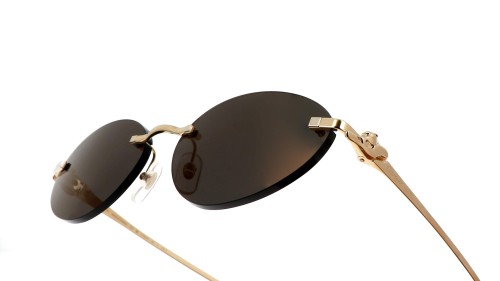 Cartier CT0504S - 001 - 58 Sonnenbrillen Gold Oval