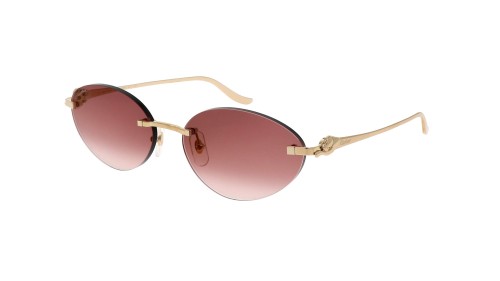 Cartier CT0504S - 002 - 58 Sonnenbrillen Gold Oval