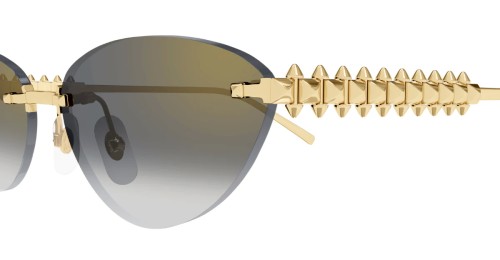 Cartier CT0543S Clash de Cartier - 001 - 58 Sonnenbrillen Gold Cat Eye