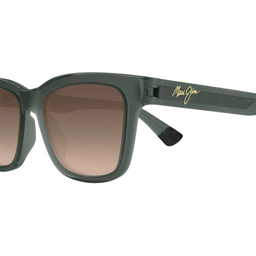 Maui Jim MJ0644S HANOHANO - 004 - 53 - MIT POLARISIERTEN GLÄSERN Sonnenbrillen Grün Eckig