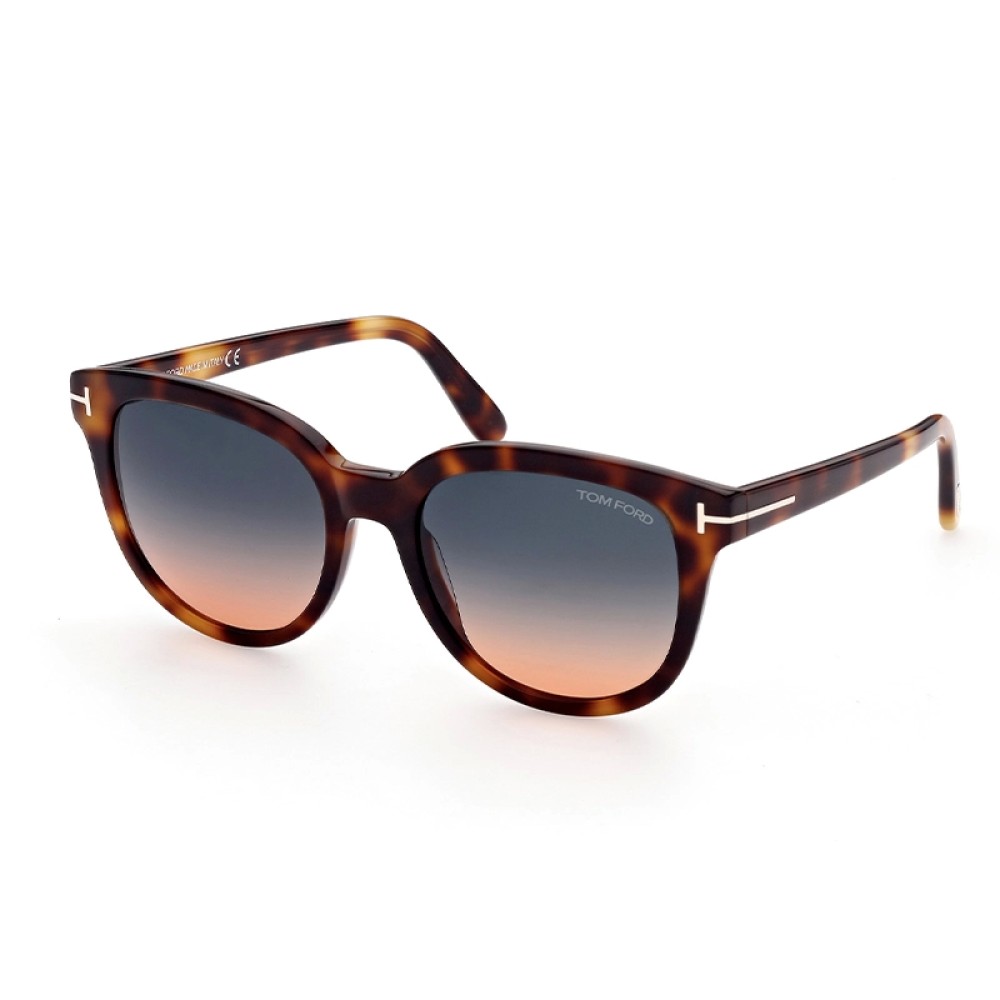 Tom Ford FT0914 OLIVIA-02 - 53P - 54 Sonnenbrillen Havanna Kissenform (Abgerundet)