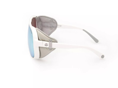 Moncler ML0206 DIFFRACTOR - 24C - 66 Sonnenbrillen Weiß Schild
