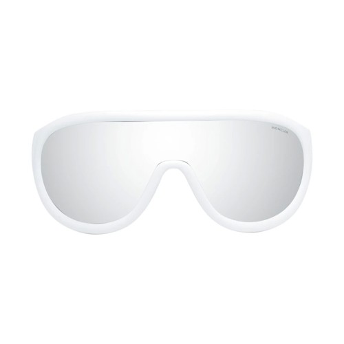 Moncler ML0047 HIDDEN PEAK - 23C - 135 Sonnenbrillen Weiß, Schwarz Schild