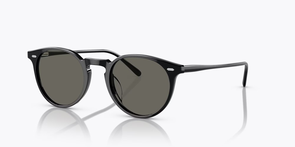 OLIVER PEOPLES OV5529SU ROGER FEDERER N.02 (HANDMADE IN JAPAN) - 1731R5 - 48 Sonnenbrillen Schwarz Rund