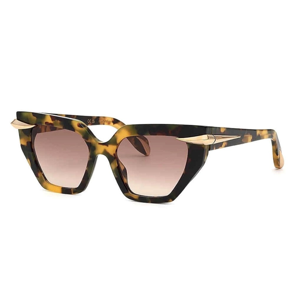 Roberto Cavalli SRC001 - 0AGG - 54 Sonnenbrillen Havanna Cat Eye