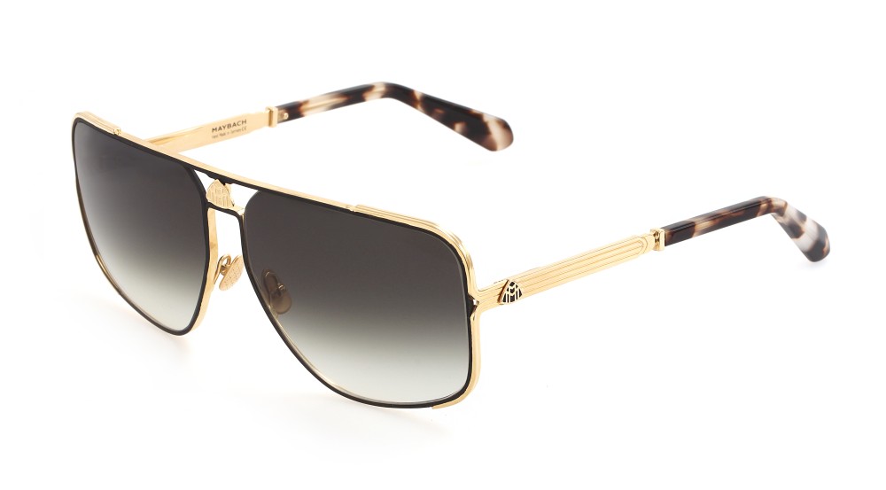 Maybach THE PRESENTER I - CHG/B-AAU-Z35 - 66 - VERGOLDET (GOLD PLATED) Sonnenbrillen Pilot (Aviator)