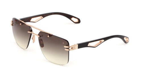 Maybach THE PRESIDENT I - RG-WCM-M12 - 62 - VERGOLDET (GOLD PLATED) Sonnenbrillen Roségold Eckig