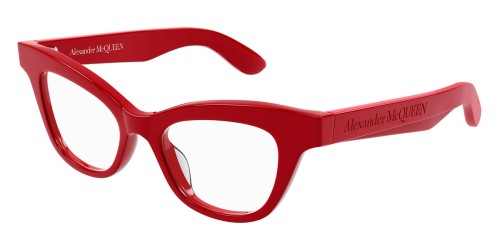 Alexander McQueen AM0381O - 003 - 47 Brillenfassungen Rot Cat Eye