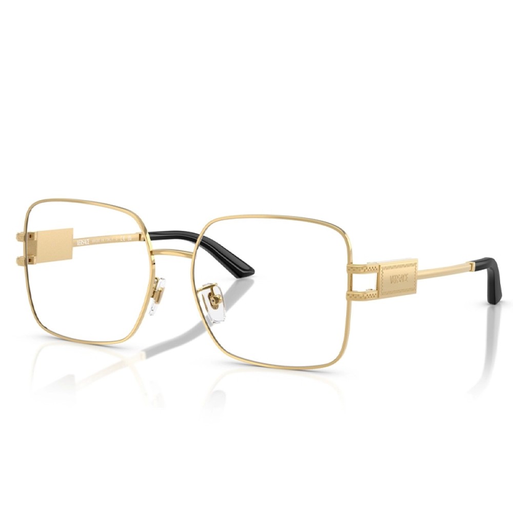 VERSACE VE1303D - ​1002 - ​56 Brillenfassungen Gold, Schwarz Eckig