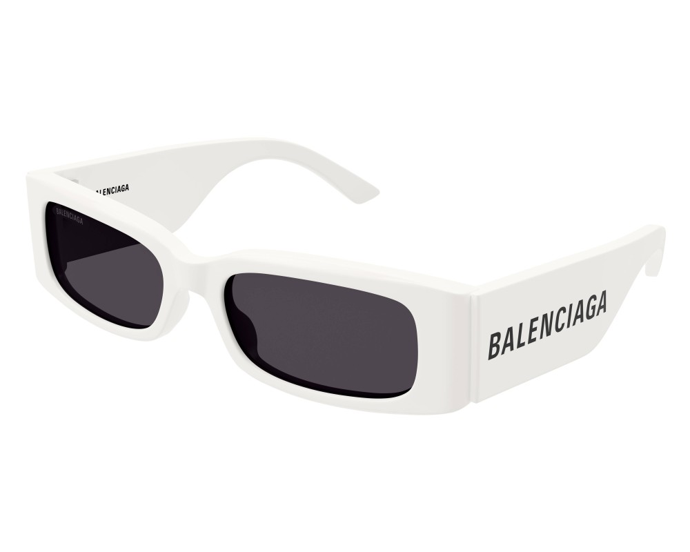 Balenciaga BB0260S - 003 - 56 Sonnenbrillen Weiß Eckig
