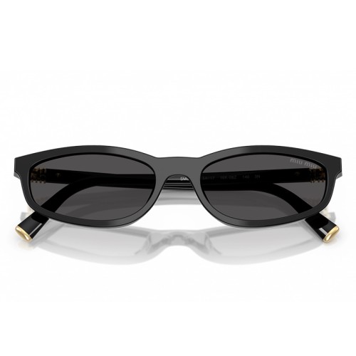 MIU MIU MU A06S - 16K08Z - 54 Sonnenbrillen Schwarz Oval