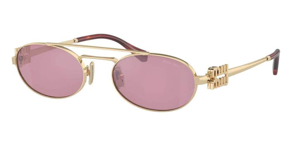 MIU MIU MU 54ZS - ZVN50D - 53 Sonnenbrillen Gold, Havanna Oval