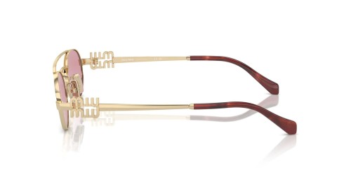 MIU MIU MU 54ZS - ZVN50D - 53 Sonnenbrillen Gold, Havanna Oval