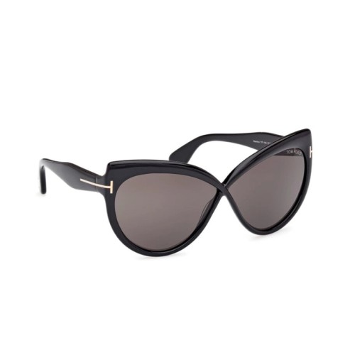 Tom Ford FT1196 BEATRICE ECO - 01A - 65 Sonnenbrillen Schwarz Schmetterling