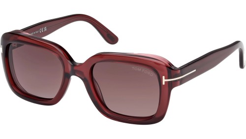 Tom Ford FT1283 NATALIA-02 - 69T - 52 Sonnenbrillen Burgunder Eckig