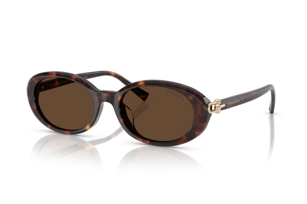 TIFFANY & CO. TF4242D - 80153G - 54 Sonnenbrillen Dunkle Havanna Oval