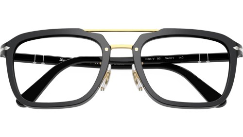 Persol PO0204V - 95 - 54 Brillenfassungen Schwarz Pilot (Aviator)