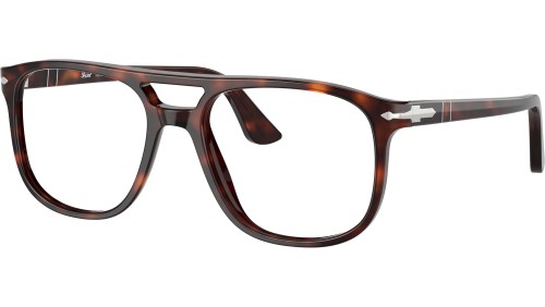 Persol PO3329V - 24 - 54 Brillenfassungen Havanna Pilot (Aviator)