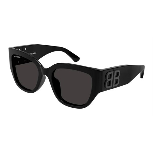 Balenciaga BB0323SK - 001 - 55 Sonnenbrillen Schwarz Eckig