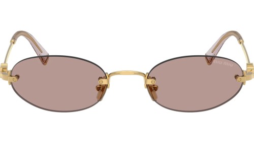 MIU MIU MU A54S - 5AK20I - 51 Sonnenbrillen Gold Oval