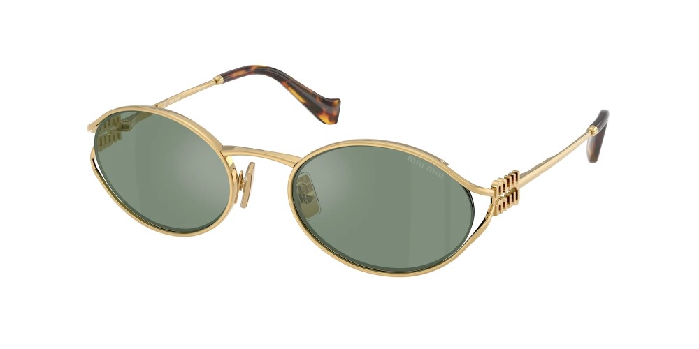 MIU MIU MU 52YS - 5AK04M - 54 Sonnenbrillen Gold Oval