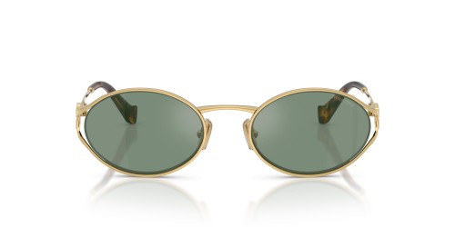 MIU MIU MU 52YS - 5AK04M - 54 Sonnenbrillen Gold Oval
