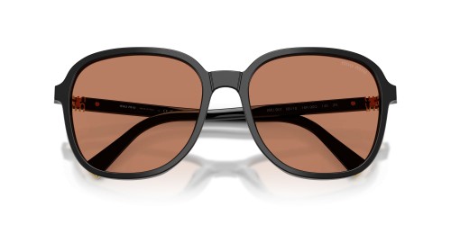 MIU MIU MU B01S - 16K90Q - 58 Sonnenbrillen Schwarz Kissenform (Abgerundet)