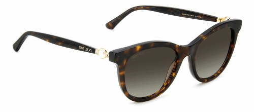 Jimmy Choo ANNABETH/S - 086HA - 51 Sonnenbrillen Havana Kissenform (Abgerundet)