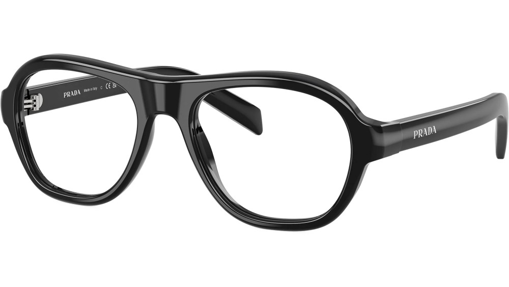 PRADA PR C12V - 16K1O1 - 54 Brillenfassungen Schwarz Pilot (Aviator)