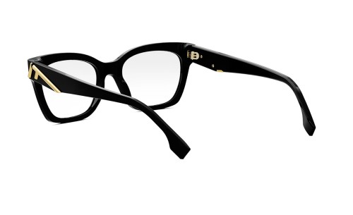 Fendi FE50073I - 001 - 52 Brillenfassungen Schwarz Eckig