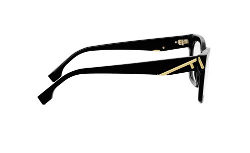 Fendi FE50073I - 001 - 52 Brillenfassungen Schwarz Eckig